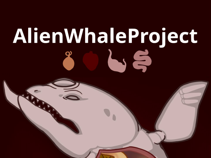 An alien whale-like creature